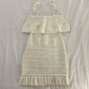 Milly white knit summer dress